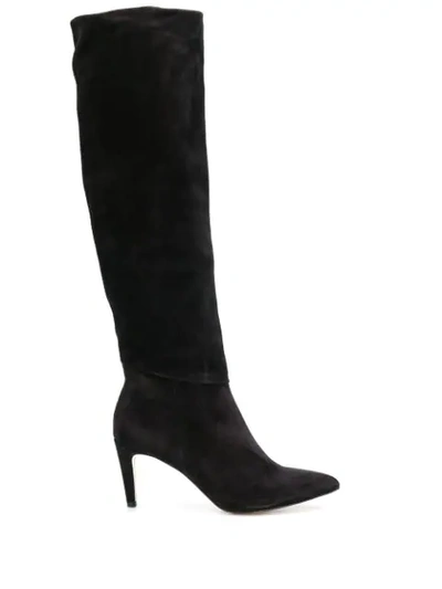 Parallele Pointed Toe Boots In Black