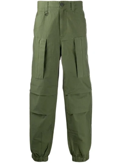 Ambush Straight-leg Cargo Trousers In Green