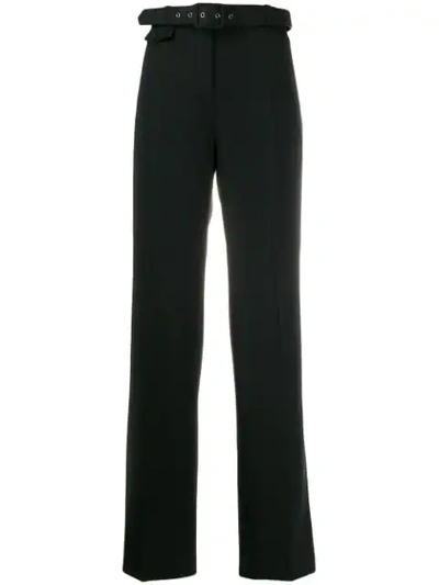 Givenchy Belted Trousers In Black