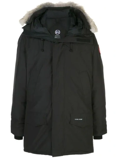 Canada Goose Men's Langford Arctic-tech Parka Jacket With Fur Hood - Fusion Fit In Black