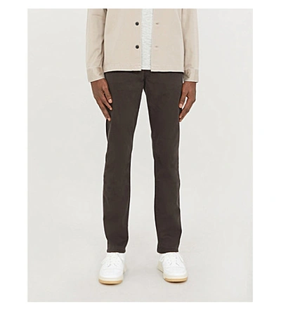 Citizens Of Humanity Bowery Slim-fit Stretch-cotton Trousers In Dk Choco
