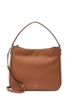 Kate Spade Jackson Leather Medium Shoulder Bag In Warm Gingerbread