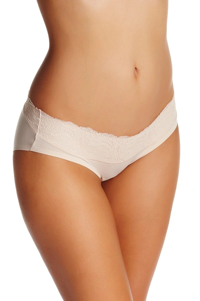 Spanx Lace Trim Shape Panty In Soft Nude