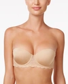 Calvin Klein Seductive Comfort Lace Strapless Lift Multiway Bra Qf1437 In Bare