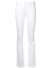 Frame Le Mini High-rise Bootcut Jeans In White