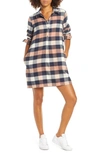 Patagonia Fjord Flannel Shirtdress In Upcp Upriver Century Pink