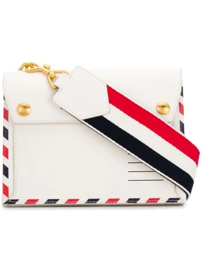 Thom Browne Mail Clutch In 100 White