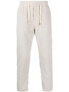 The Silted Company Straight-leg Ribbed Trousers In Offwhite