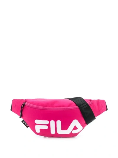 Fila Contrast Logo Belt Bag In Pink
