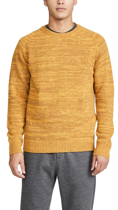 Norse Projects Viggo Crew Neck Neps Sweater In Yellow