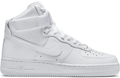 Pre-owned Nike Air Force 1 High Triple White (women's) In White/white-white