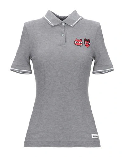 Dolce & Gabbana Polo Shirts In Grey