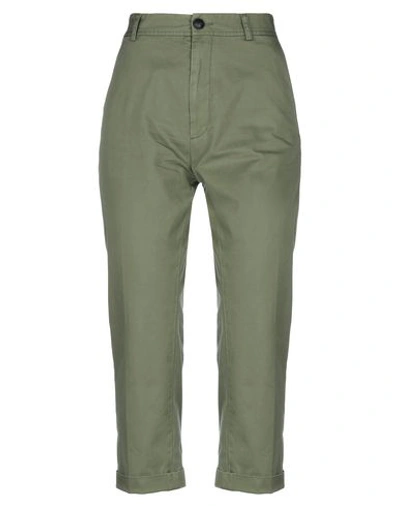 Dsquared2 Cropped Pants In Green