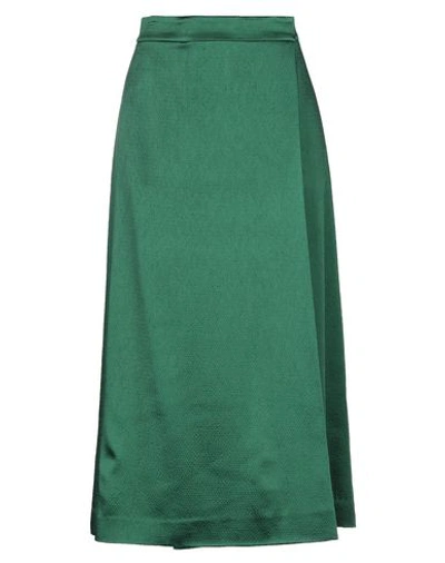 Theory Midi Skirts In Green