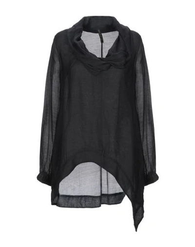 Manila Grace Blouses In Black