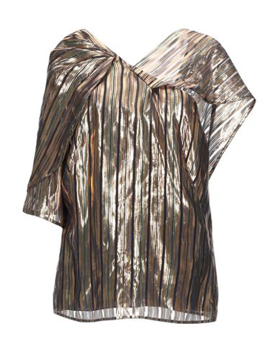 Peter Pilotto Blouses In Gold