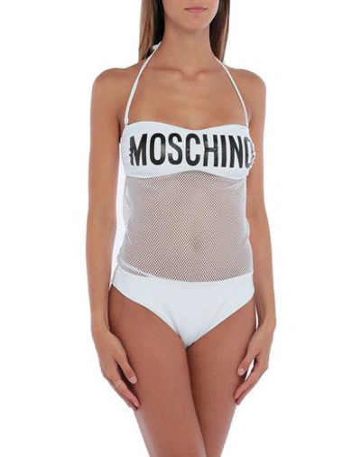 Moschino One-piece Swimsuits In White