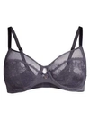 Chantelle Revele Moi Perfect Fit Underwire Bra In Dark Charcoal