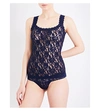 Hanky Panky Signature Stretch-lace Camisole In Navy