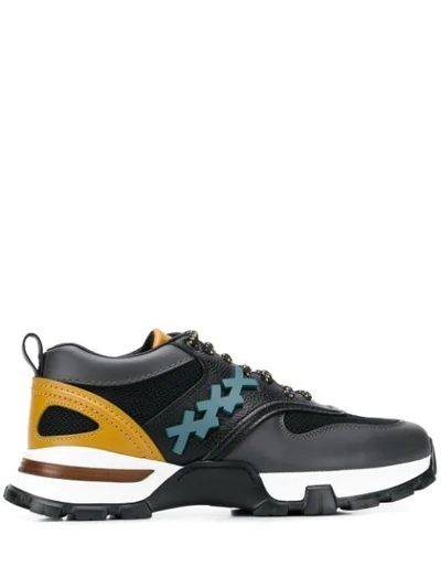 Ermenegildo Zegna Lace-up Sneakers In Black