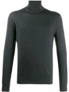 Ermenegildo Zegna Roll Neck Sweater In Grey