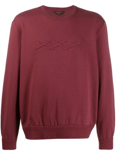 Ermenegildo Zegna 'xxx' Print Sweatshirt In Red