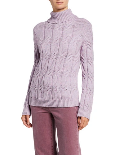 J Brand Noella Wool Turtleneck Sweater In Faded Victoria