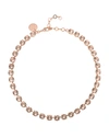 Rebekah Price Natalie Crystal Necklace In Pink