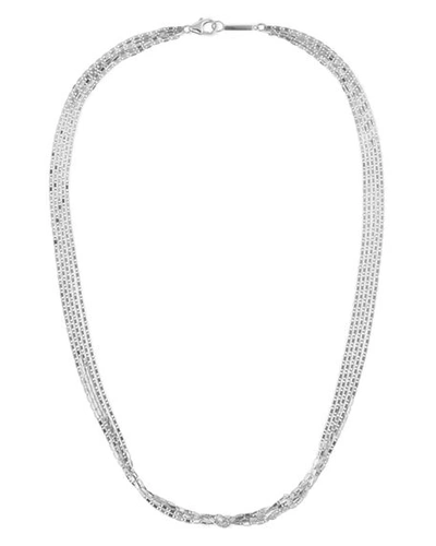 Lana 14k Malibu 5-strand Choker Necklace, 15" In White/gold