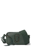 Marc Jacobs Snapshot Leather Crossbody Bag In Olive