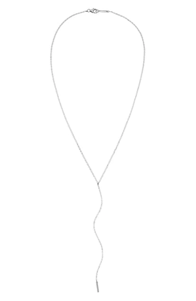 Lana 14k Malibu Chime Lariat Necklace In White/gold