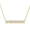 Jude Frances Provence Dancing Diamond Bar Pendant Necklace In Gold