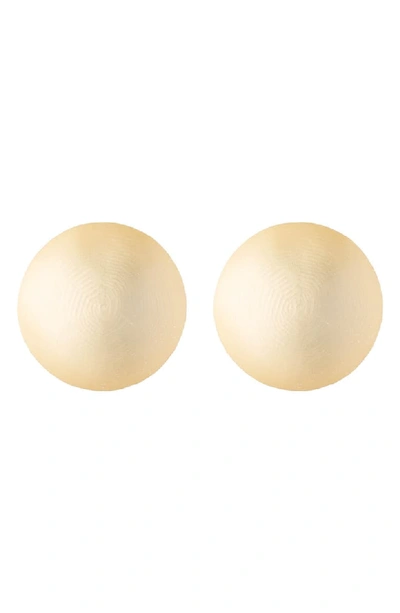 Alexis Bittar Medium Dome Clip Earrings In Gold