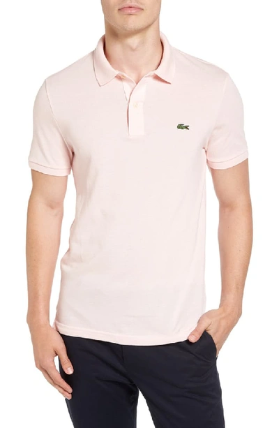 Lacoste Petit Pique Slim Fit Polo Shirt In Flamingo Pink