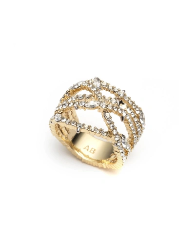 Alexis Bittar Pave Orbiting Ring In Silver/gold