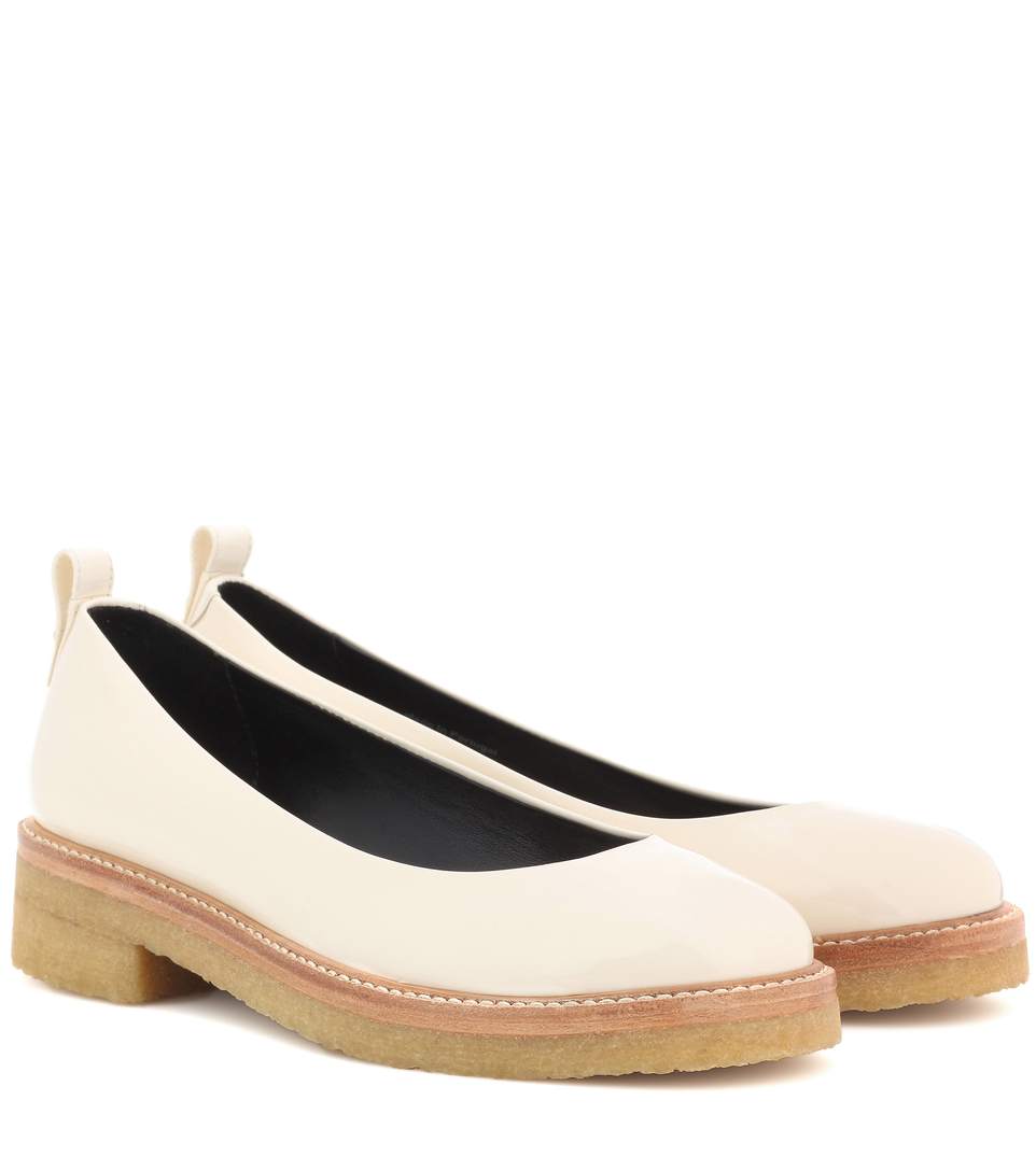 coloured ballerina pumps