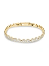 Swarovski Gold-tone Crystal Flex Bracelet In Gold Tone