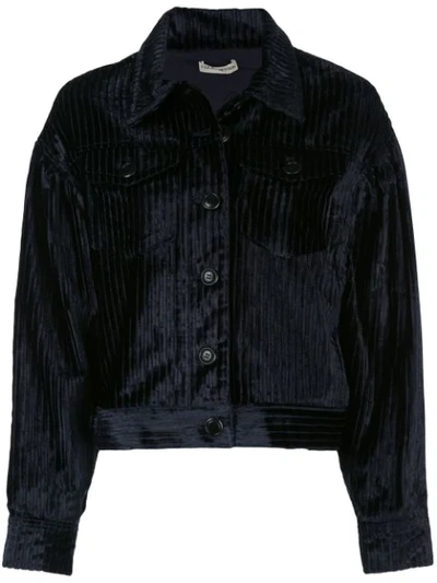 Ulla Johnson Corduroy Short Jacket In Blue