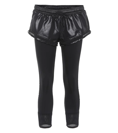 Adidas By Stella Mccartney Performance Essentials Short Over Tights In Black