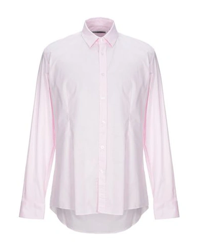 Grey Daniele Alessandrini Shirts In Pink
