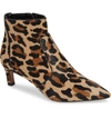 Aquatalia Marilisa Weatherproof Genuine Calf Hair Bootie In Leopard