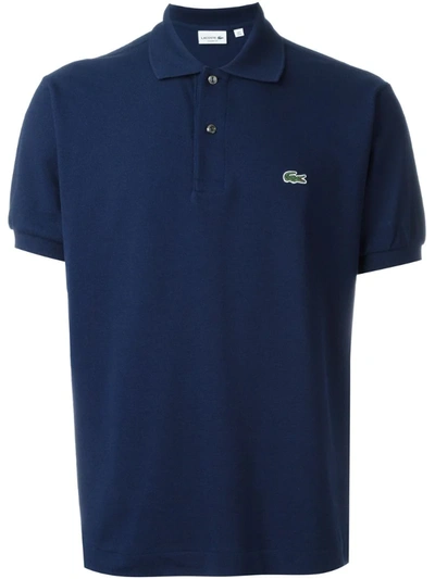 Lacoste Men's Regular Fit Thermoregulating Piqué Polo Shirt In Blue