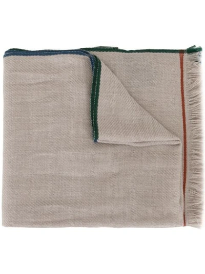 Loro Piana Four In Hand Cashmere Scarf In Grey