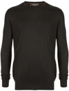 Loro Piana Girocollo Crew Neck T-shirt In Black