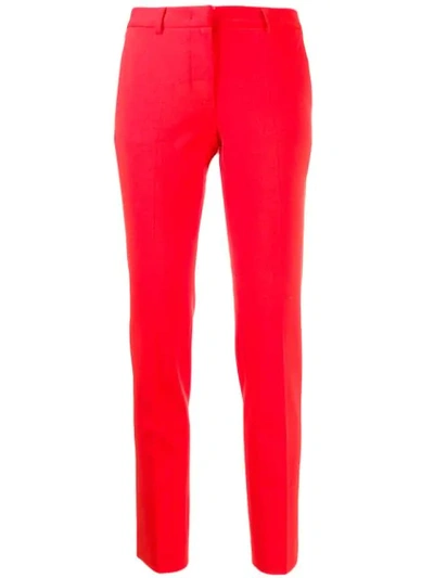 Alberto Biani Slim-fit Tailored Trousers In Red