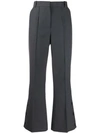 Rokh Wide-leg Tailored Trousers In Grey