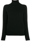 N•peal Polo Neck Sweater In Black