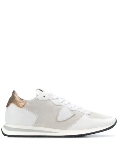 Philippe Model Appliqué Detail Trainers In White