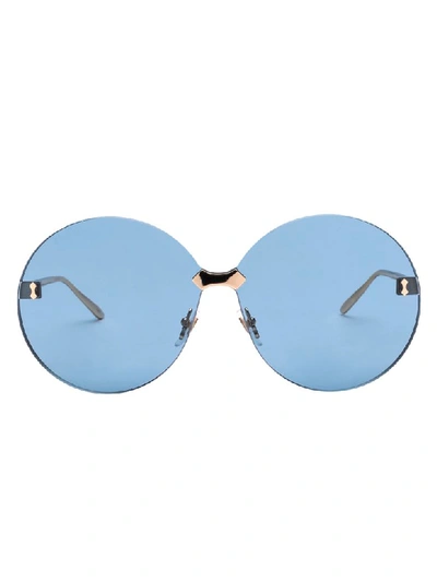 Gucci Sunglasses In Gold Gold Blue