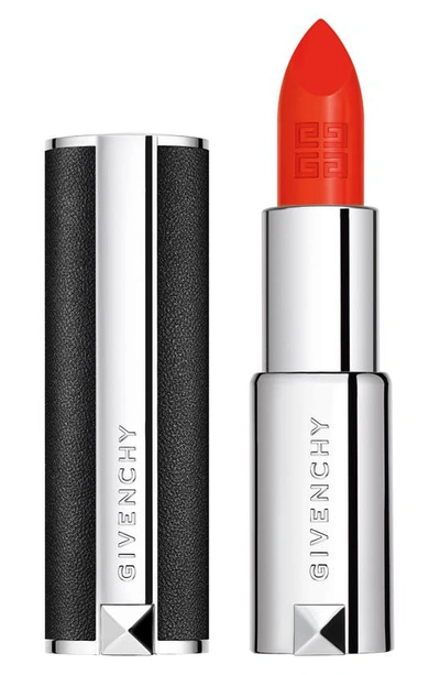 Givenchy Le Rouge Satin Matte Lipstick In 316 Orange Absolu